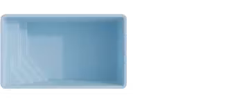 Vue de dessus du modèle de coque Star 4 rectangulaire avec escalier d'angle, présentation produit sur fond blanc