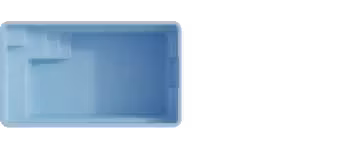 Vue de dessus du modèle de coque Sky 4 avec escalier d'angle, présentation produit sur fond blanc